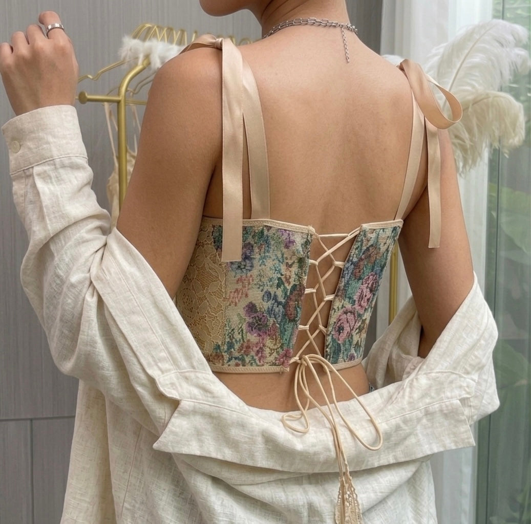 Arietta Vintage Bloom Corset Top