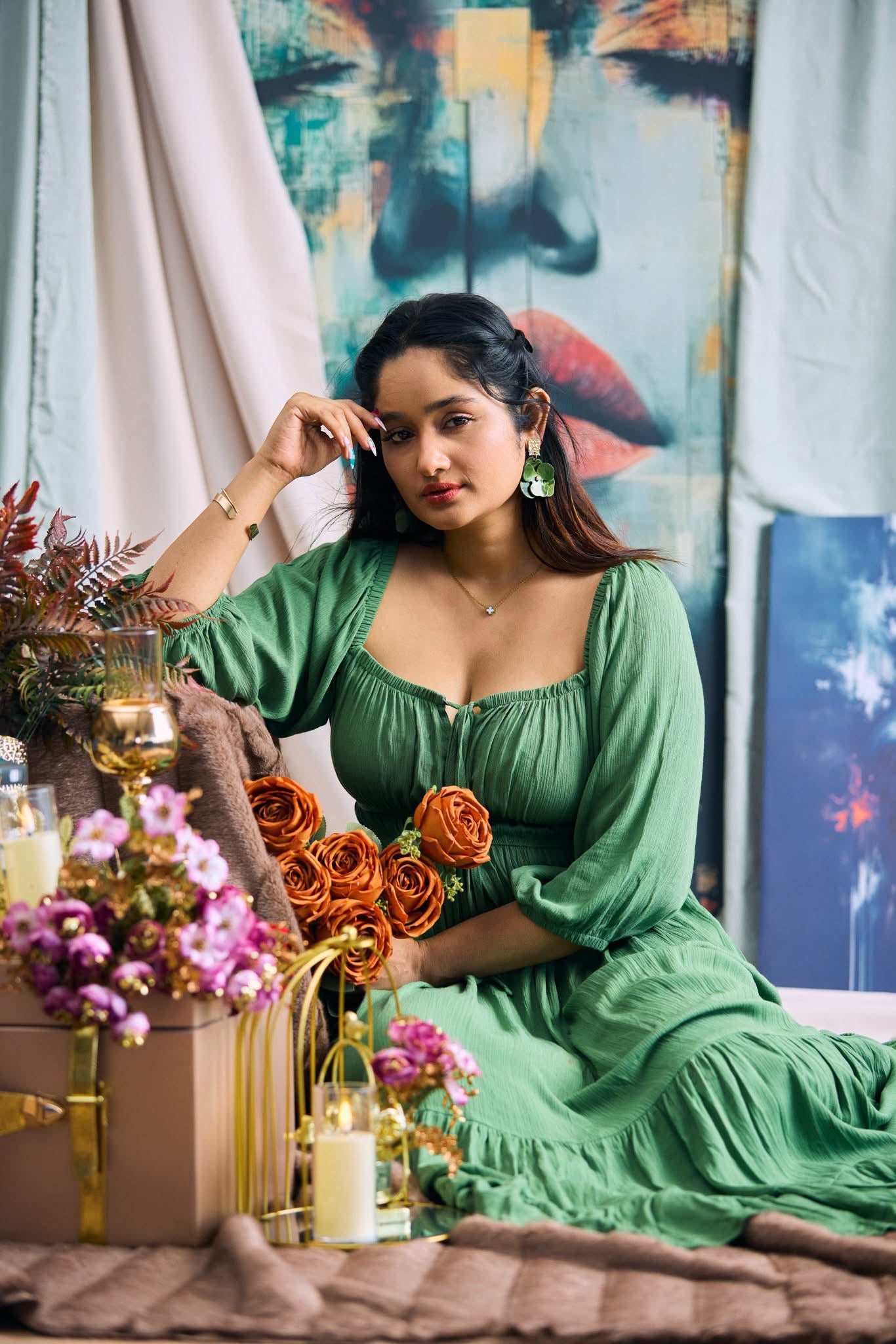 Arietta Rosalie Maxi Dress - Green