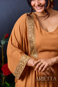 Arietta Cinnamon Luxe midi dress