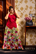 Arietta Embroidered Floral Skirt