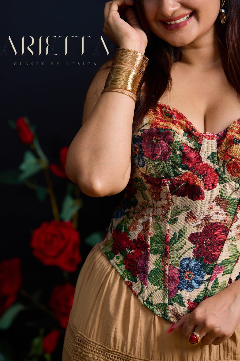 Arietta Floral Corset – Where Romance Meets Confidence